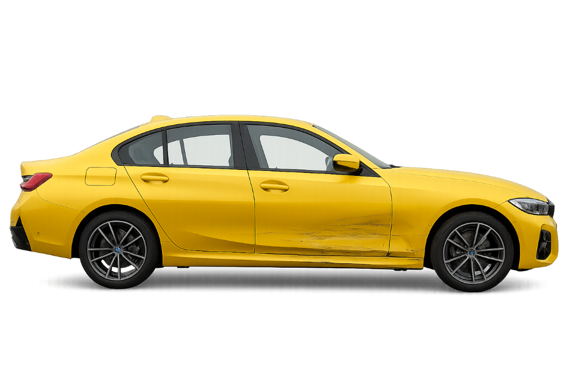 Damaged car